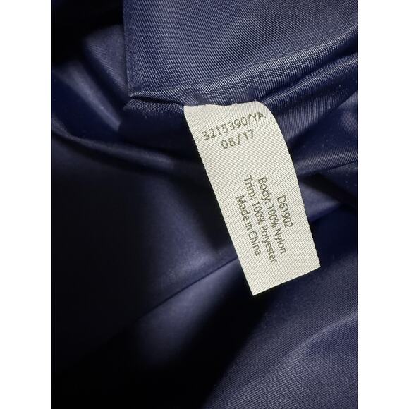 Louis Vuitton Navy Garment Bag Suit Cover Travel Zipper Logo Nylon Dust Bag - Picture 9 of 12